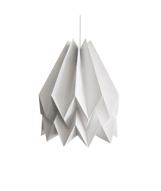 Suspension origami, gris clair basket pas cher