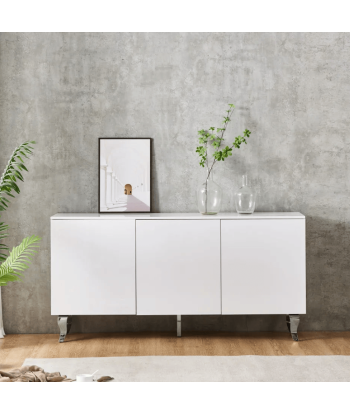 Buffet Baroque Argent Laqué Blanc 160 cm online