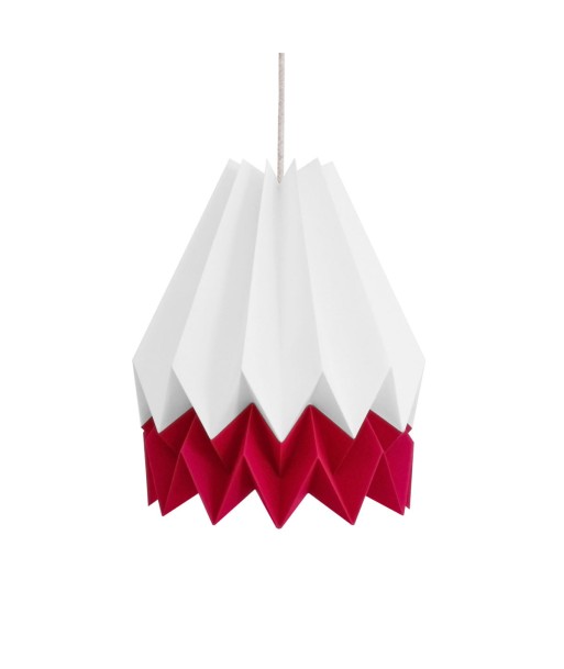 Suspension origami, blanc et framboise acheter en ligne