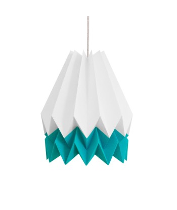 Suspension origami, blanc et turquoise du meilleur 