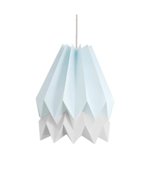 Suspension origami, bleu et gris clair Pour