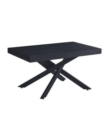 Table à Manger en Chêne Noir Extensible Balni offre 