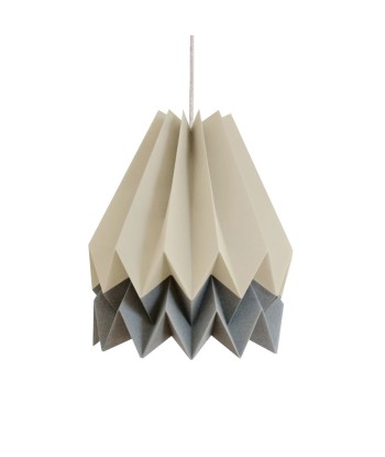 Suspension origami, taupe et gris foncé une grave pollution 