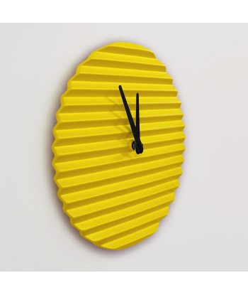 Horloge design Wave, jaune Paris Déstockage Promo