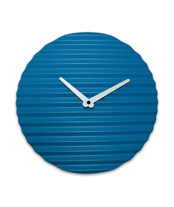 Horloge design Wave, bleue Dans la société mordern