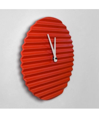 Horloge design Wave, rouge sur le site 