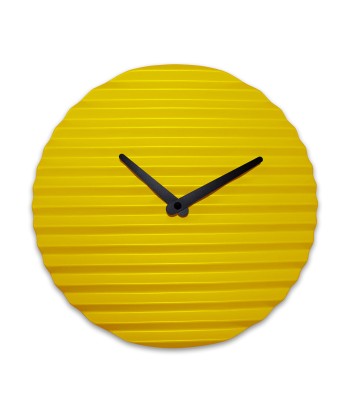 Horloge design Wave, jaune Paris Déstockage Promo