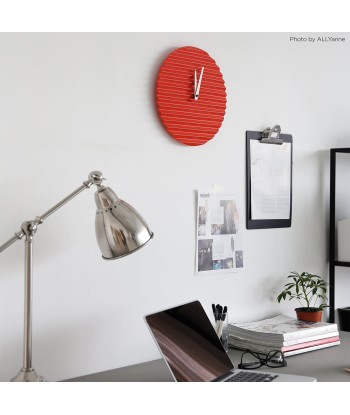 Horloge design Wave, rouge sur le site 