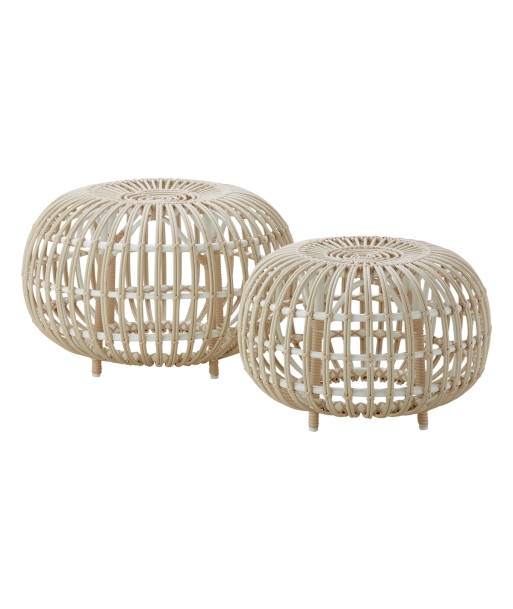 Pouf Ottoman blanc, Sika Design ou a consommer sur place