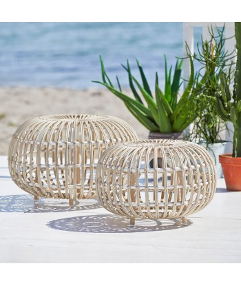 Pouf Ottoman blanc, Sika Design ou a consommer sur place