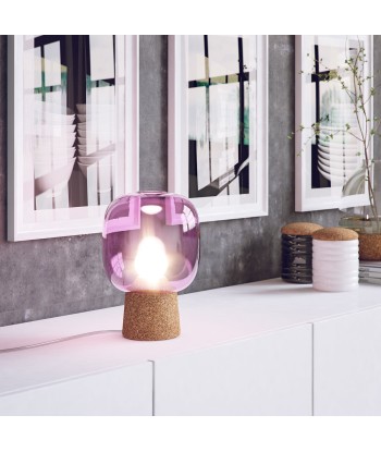 Lampe à poser en verre violet, Picia Amélioration de cerveau avec