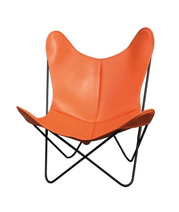 Fauteuil AA, cuir orange À commander