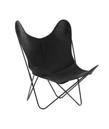 Fauteuil AA, cuir buffalo noir À commander