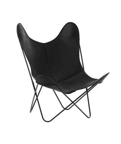 Fauteuil AA, cuir buffalo noir À commander