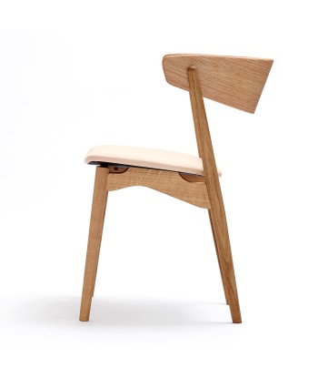 Fauteuil design, Sibast N°7, bois chêne et cuir beige 50% de réduction en Octobre 2024