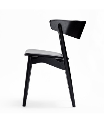 Fauteuil design, Sibast N°7, noir en linge