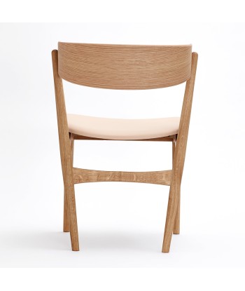 Fauteuil design, Sibast N°7, bois chêne et cuir beige 50% de réduction en Octobre 2024