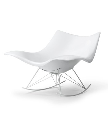 Fauteuil à bascule design Stingray blanc, Fredericia destockage