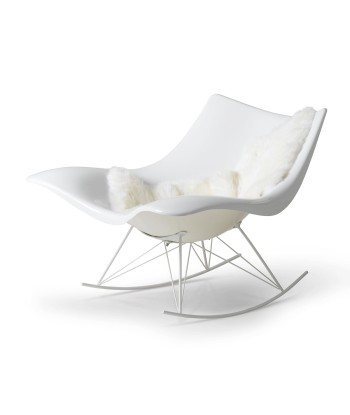 Fauteuil à bascule design Stingray blanc, Fredericia destockage