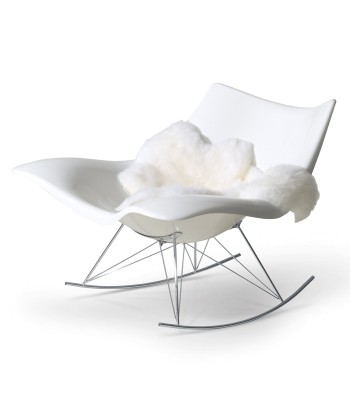 Fauteuil à bascule design Stingray blanc, Fredericia destockage