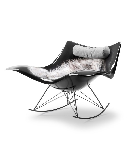 Fauteuil à bascule design Stingray noir, Fredericia Livraison rapide