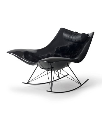 Fauteuil à bascule design Stingray noir, Fredericia Livraison rapide