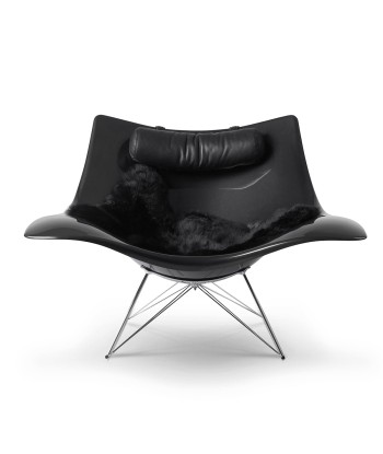 Fauteuil à bascule design Stingray noir, Fredericia Livraison rapide