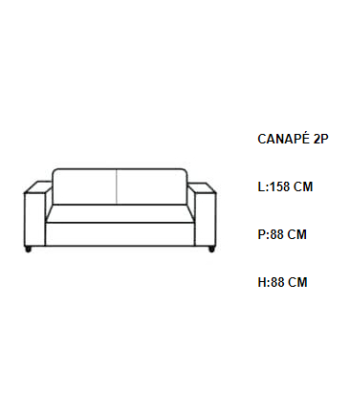 Canapé convertible 2 places Oran velours Beige Profitez des Offres !