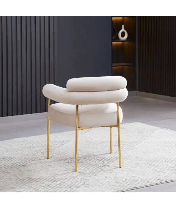 Chaise Bulle Or velours Beige Le MVP de beaucoup