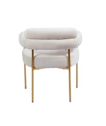 Chaise Bulle Or velours Beige Le MVP de beaucoup