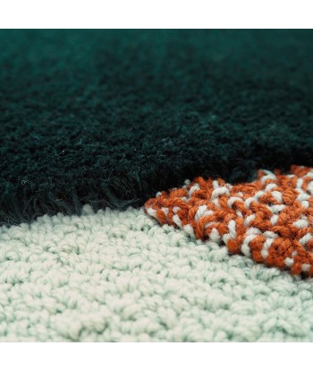 Tapis graphique vert et orange, Portego une grave pollution 