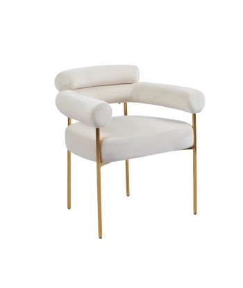 Chaise Bulle Or velours Beige Le MVP de beaucoup