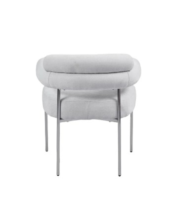 Chaise Bulle Argent tissu sergé gris Découvrez la collection