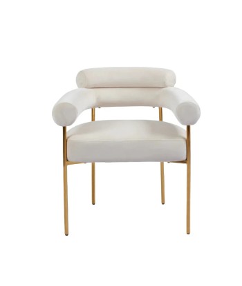 Chaise Bulle Or velours Beige Le MVP de beaucoup