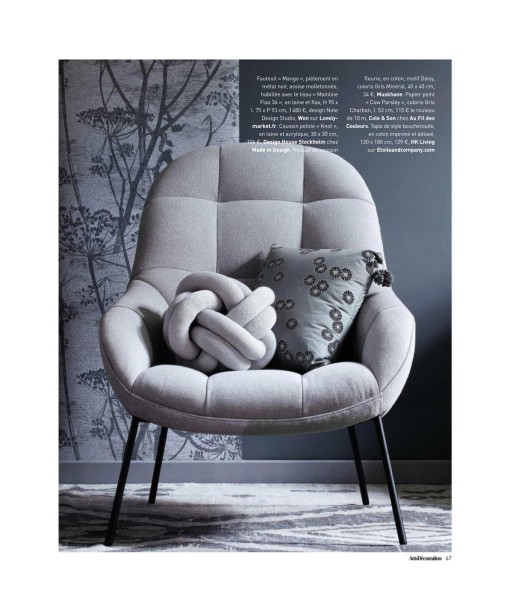 Fauteuil Mango gris clair, Wendelbo JUSQU'A -70%! 