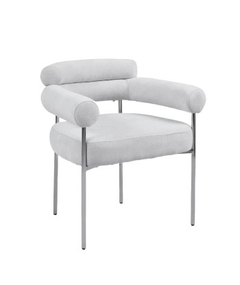 Chaise Bulle Argent tissu sergé gris Découvrez la collection