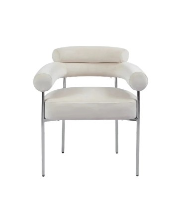 Chaise Bulle Argent velours beige plus qu'un jeu 