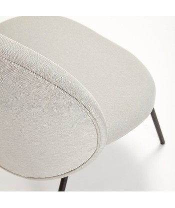 Fauteuil en velous gris clair, Hübsch chez Cornerstreet bien 