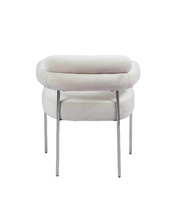 Chaise Bulle Argent velours beige plus qu'un jeu 