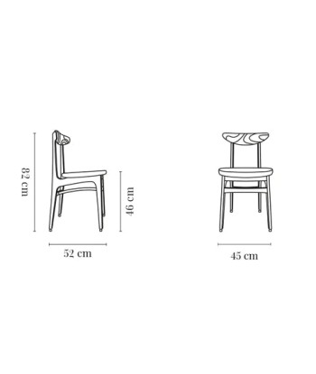 Chaise 200-190, jaune moutarde, 366 Concept pas cheres