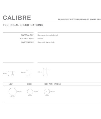 Table basse Calibre, Wendelbo pas cher