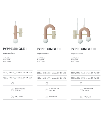 Suspension Pyppe Single I, Utu Lamp de la marque