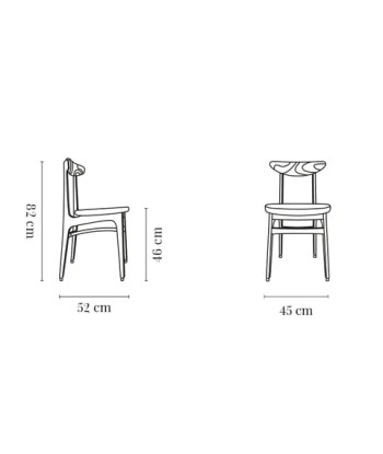 Chaise 200-190, crème, 366 Concept les muscles