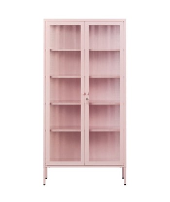 Vitrine métal H 170 cm rose pâle, Mustard Made brillant des détails fins