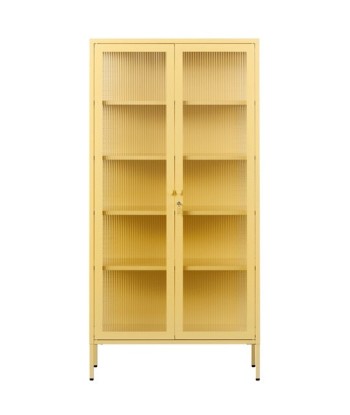 Vitrine métal H 170 cm jaune, Mustard Made plus qu'un jeu 