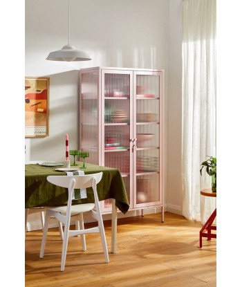 Vitrine métal H 170 cm rose pâle, Mustard Made brillant des détails fins