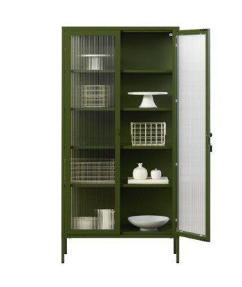 Vitrine métal H 170 cm olive, Mustard Made 2023