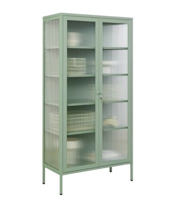 Vitrine métal H 170 cm vert d'eau, Mustard Made pas cher 