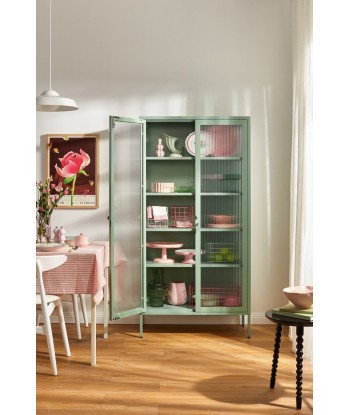 Vitrine métal H 170 cm vert d'eau, Mustard Made pas cher 