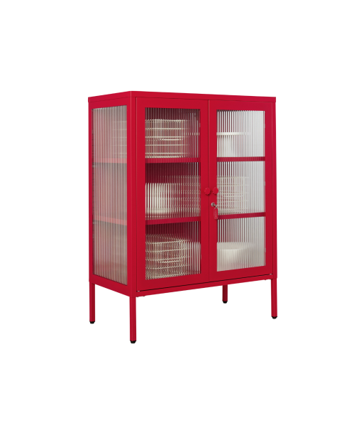 Vitrine métal H 100 cm rouge, Mustard Made s'inspire de l'anatomie humaine